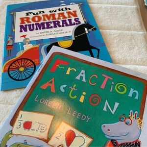 Answer key Math Roman numerals and fraction fun books. Education